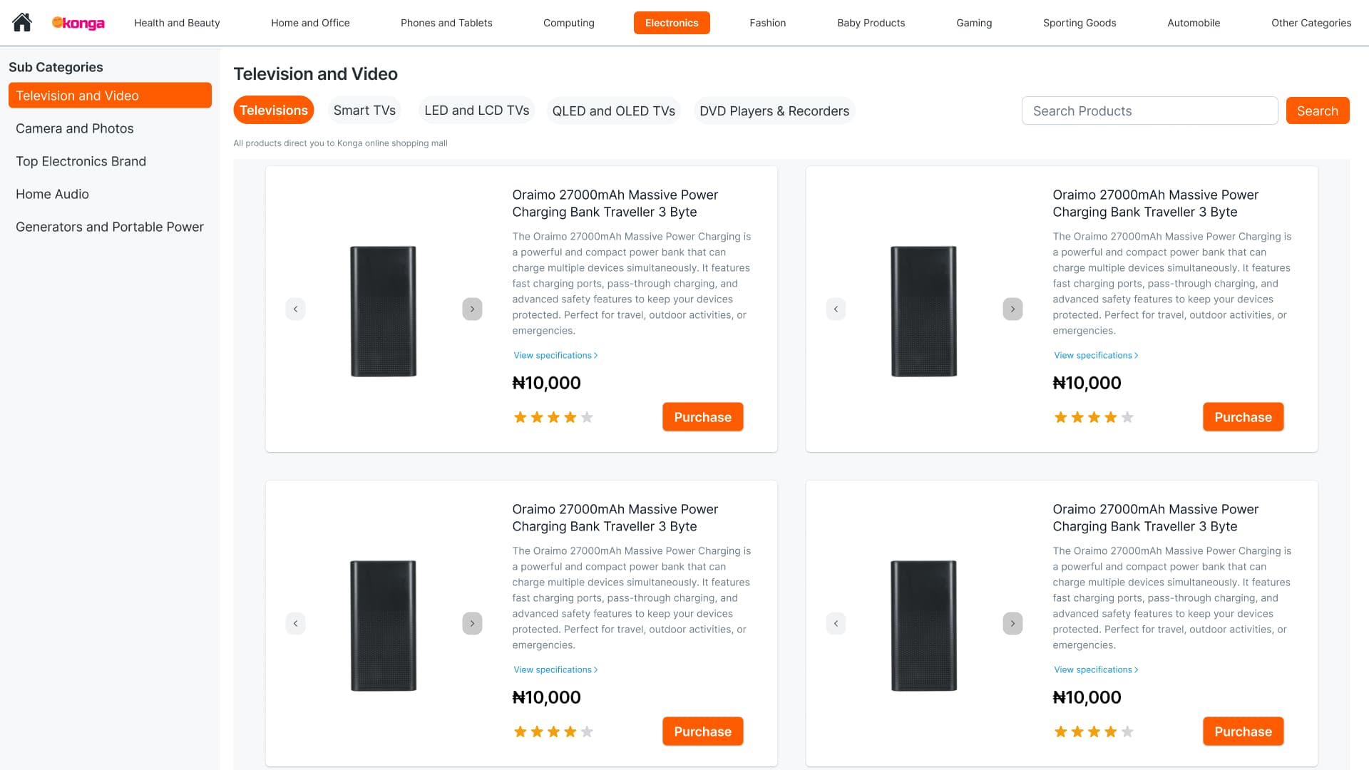 ecommerce website