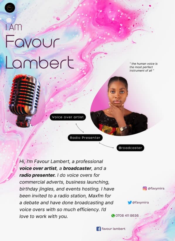 voice over graphics design