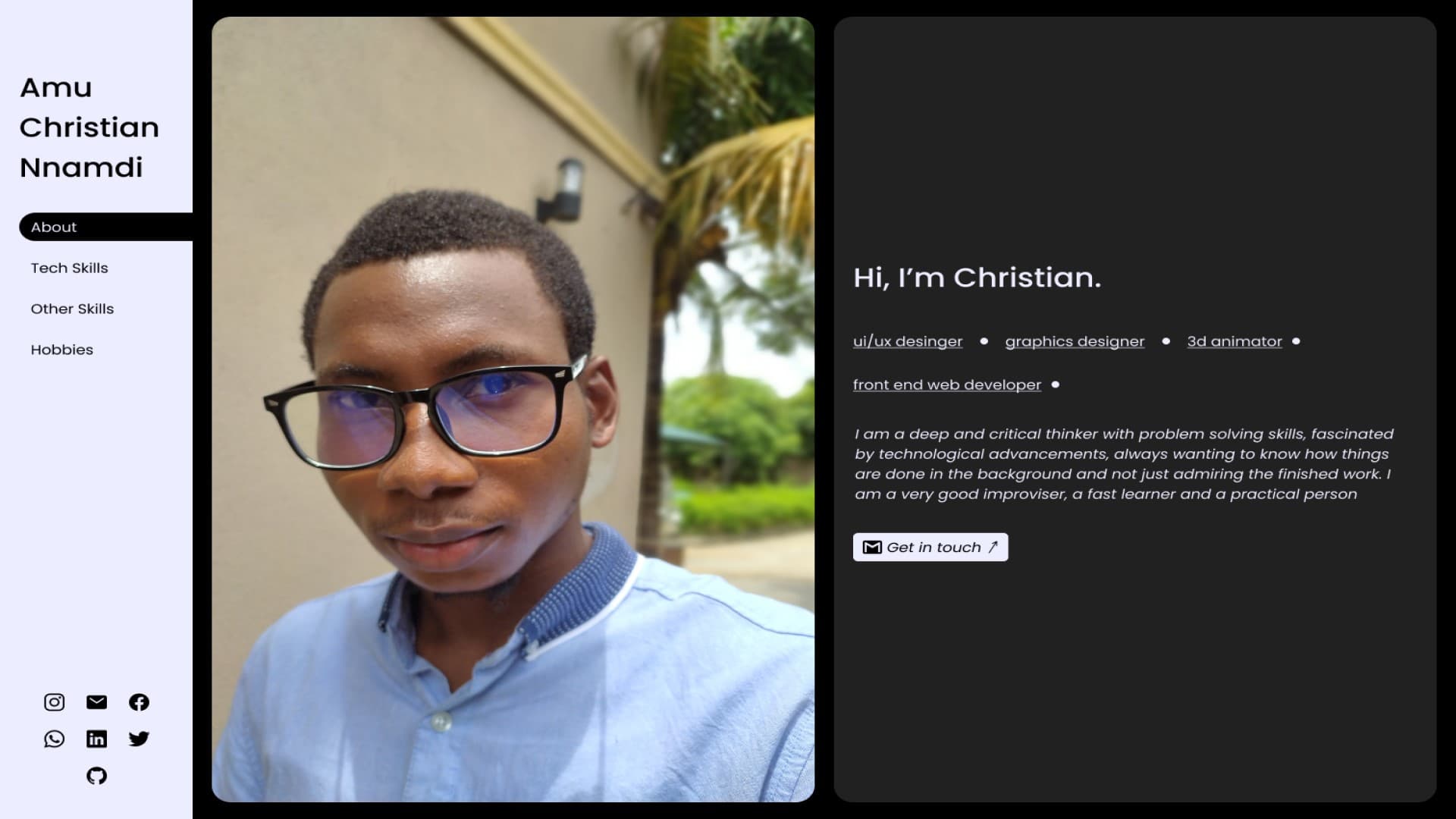 portfolio website